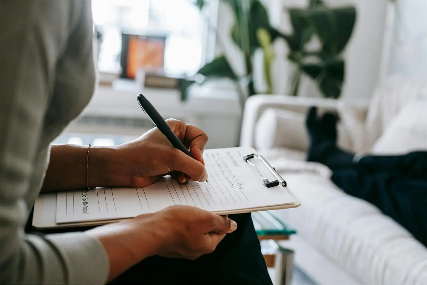 Una seduta di psicoterapia.